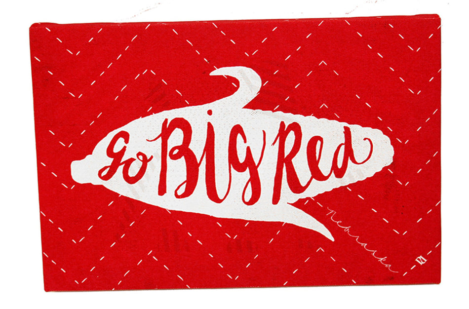 Go Big Red Corn Canvas Wrap