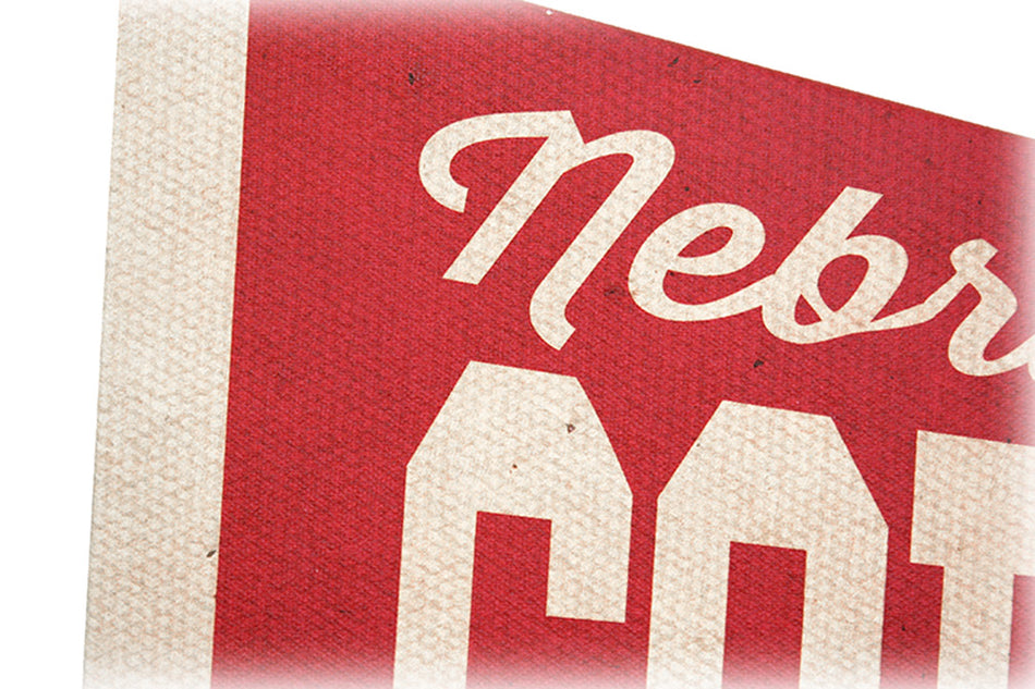 Cornhuskers Pennant Canvas Wrap