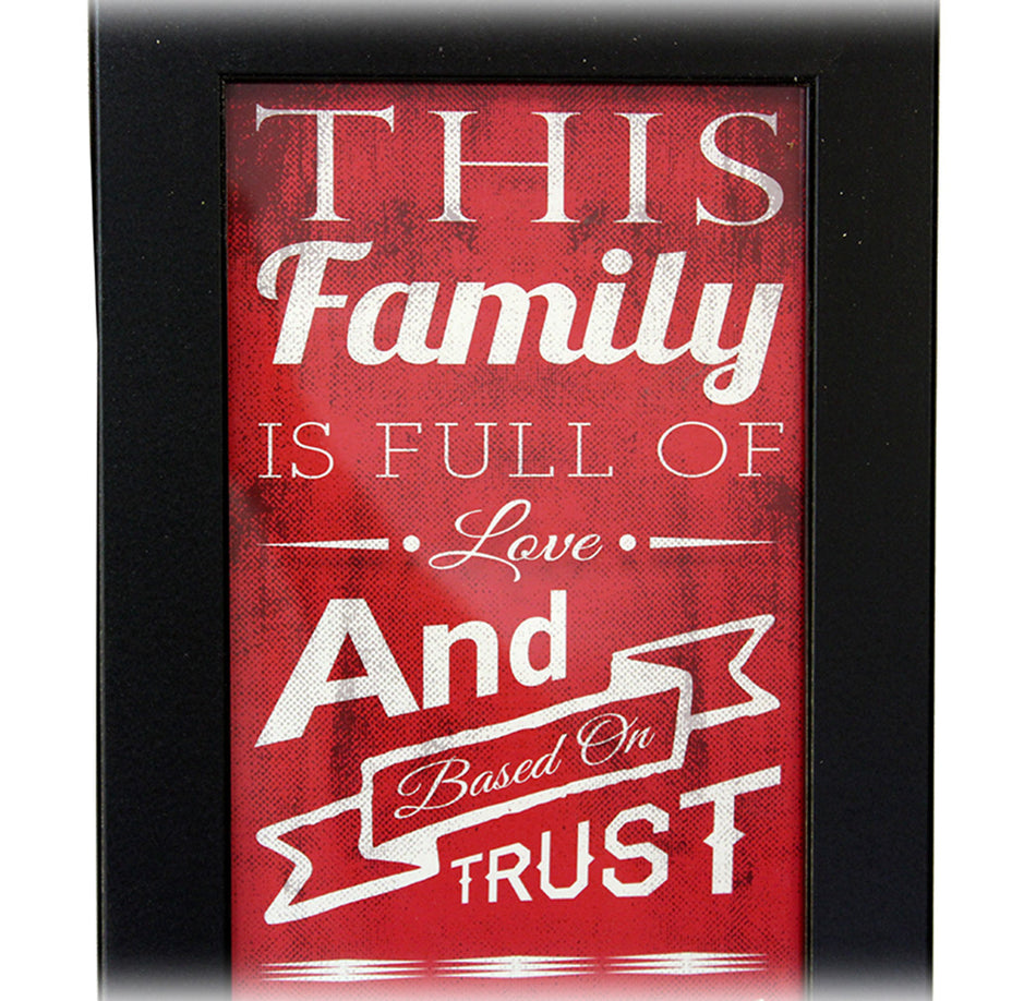 Husker Family Credo Framed