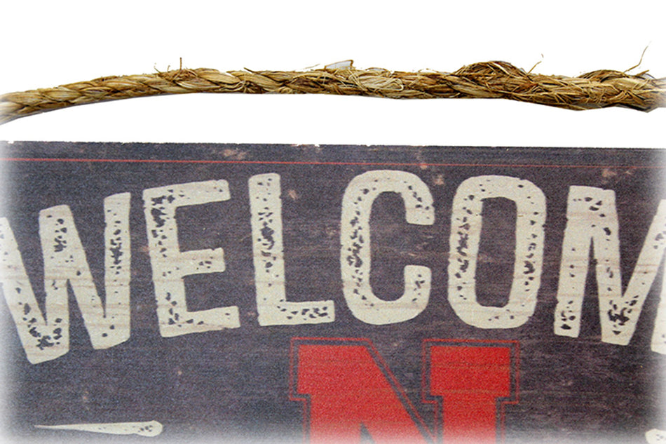Nebraska Welcome Wood Sign