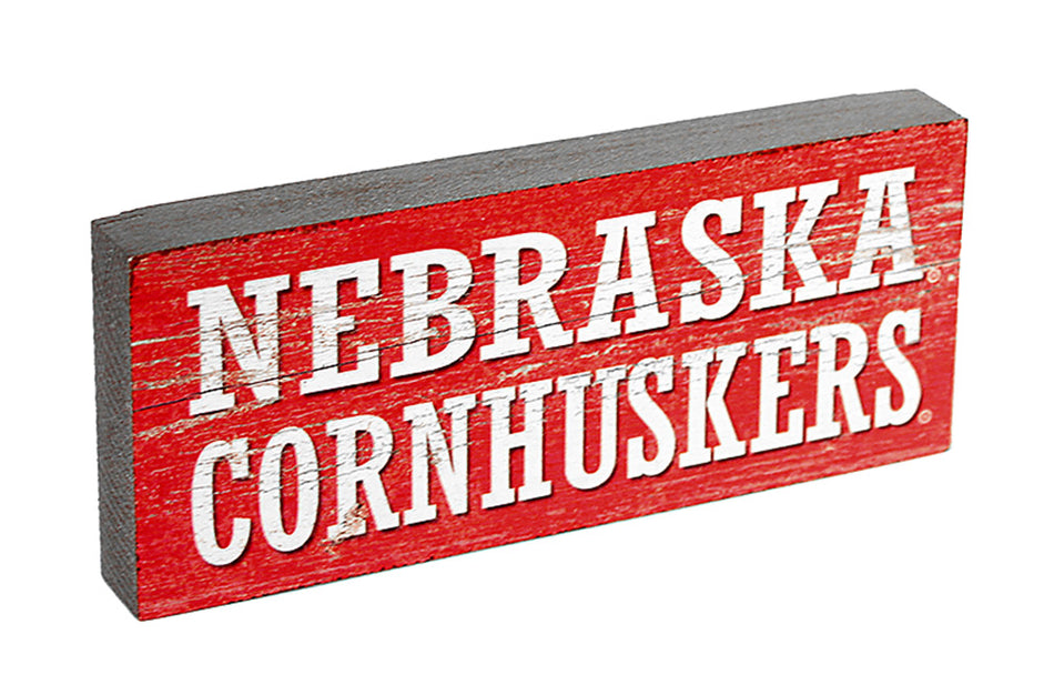 Nebraska Cornhuskers Shelf Plank