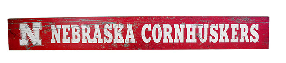 Nebraska Cornhuskers Plank Sign
