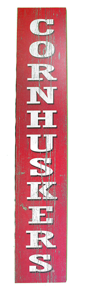 Vintage Cornhuskers Single Plank Sign