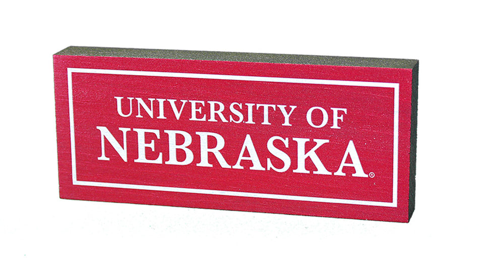 Red Uni of Nebraska Mini Table Top Stick Legacy