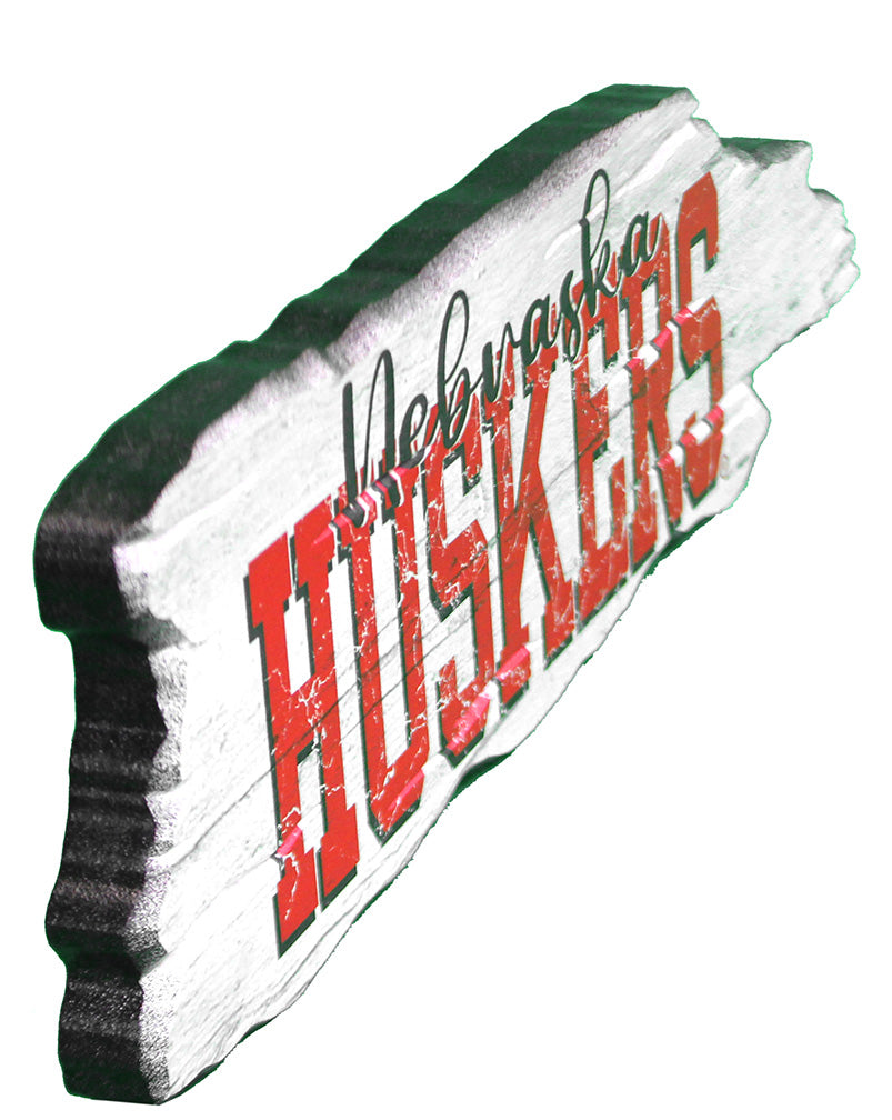 Nebraska Huskers Barky Wooden Sign Legacy