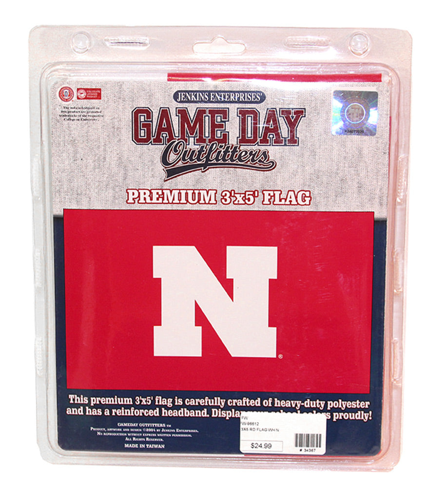 Nebraska N Screened Flag