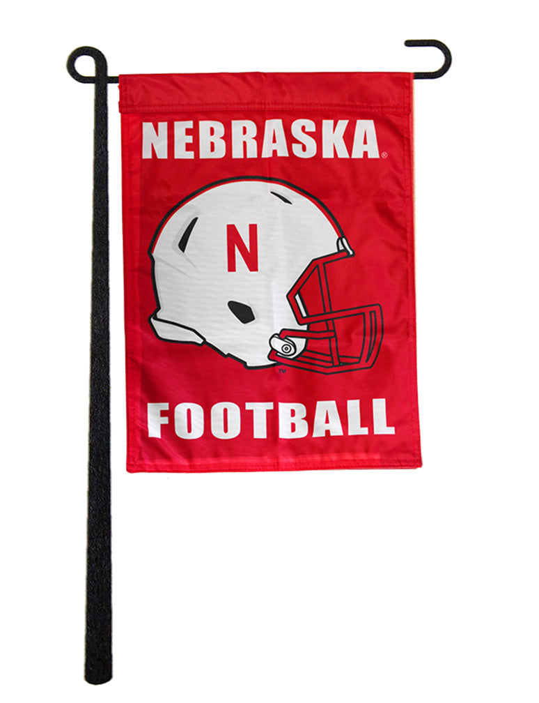 Husker Helmet Garden Flag