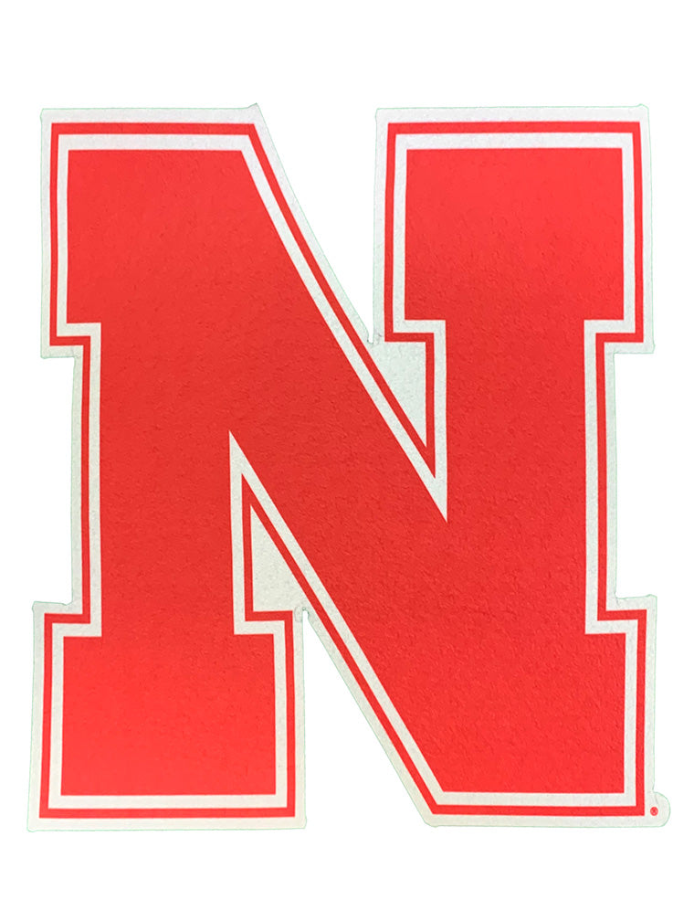 Nebraska N Shape Felt Wall Pennant