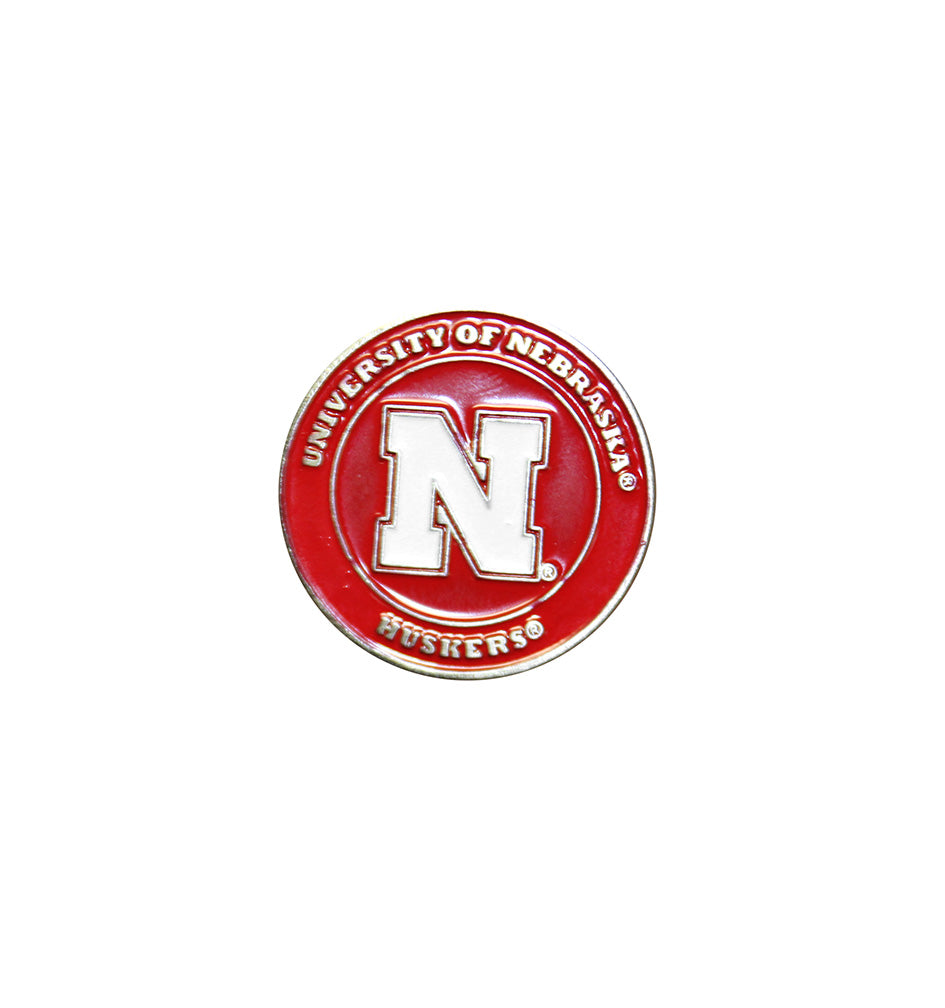 Nebraska Poker Chip Golf Ball Marker