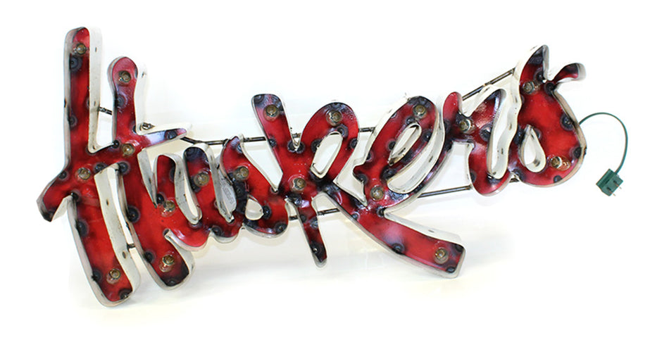 Nebraska Lighted Recycled Metal Wall Sign