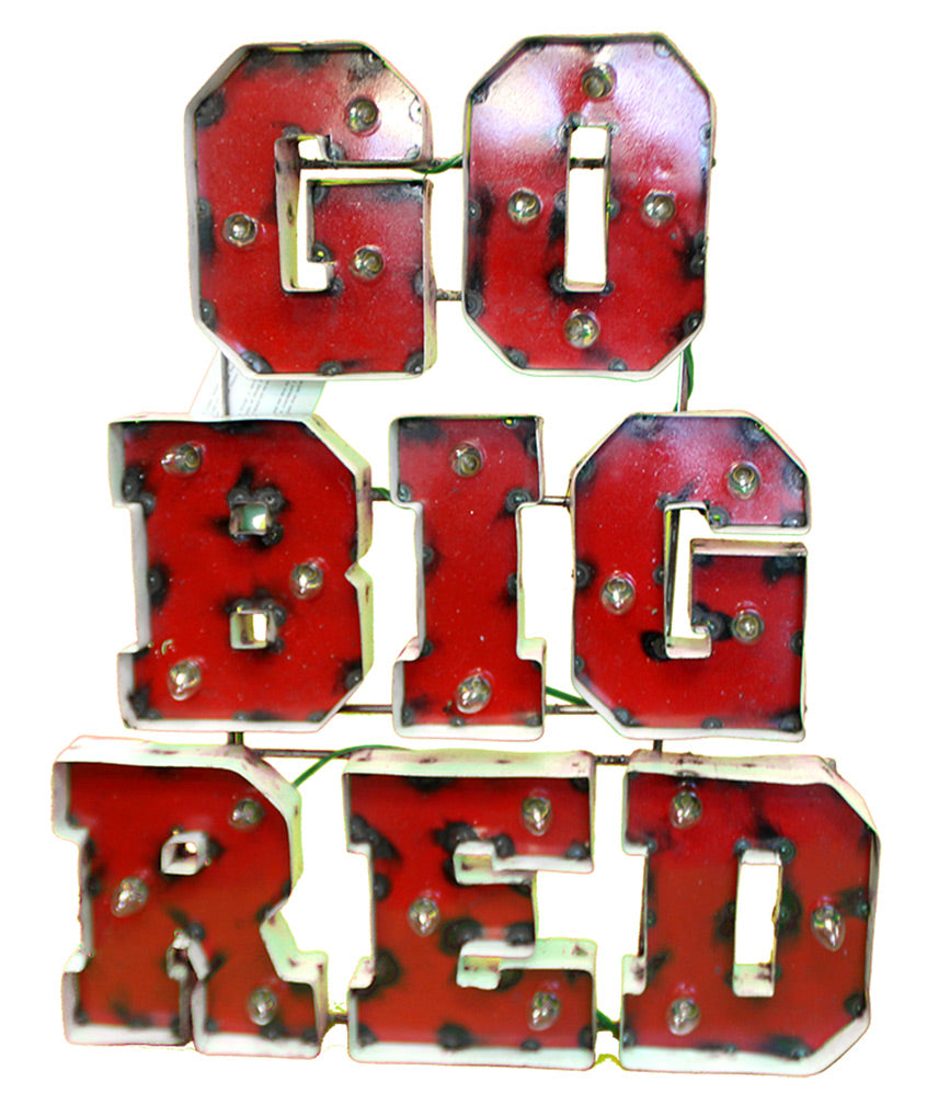 Go Big Red Illuminated Wall Sign