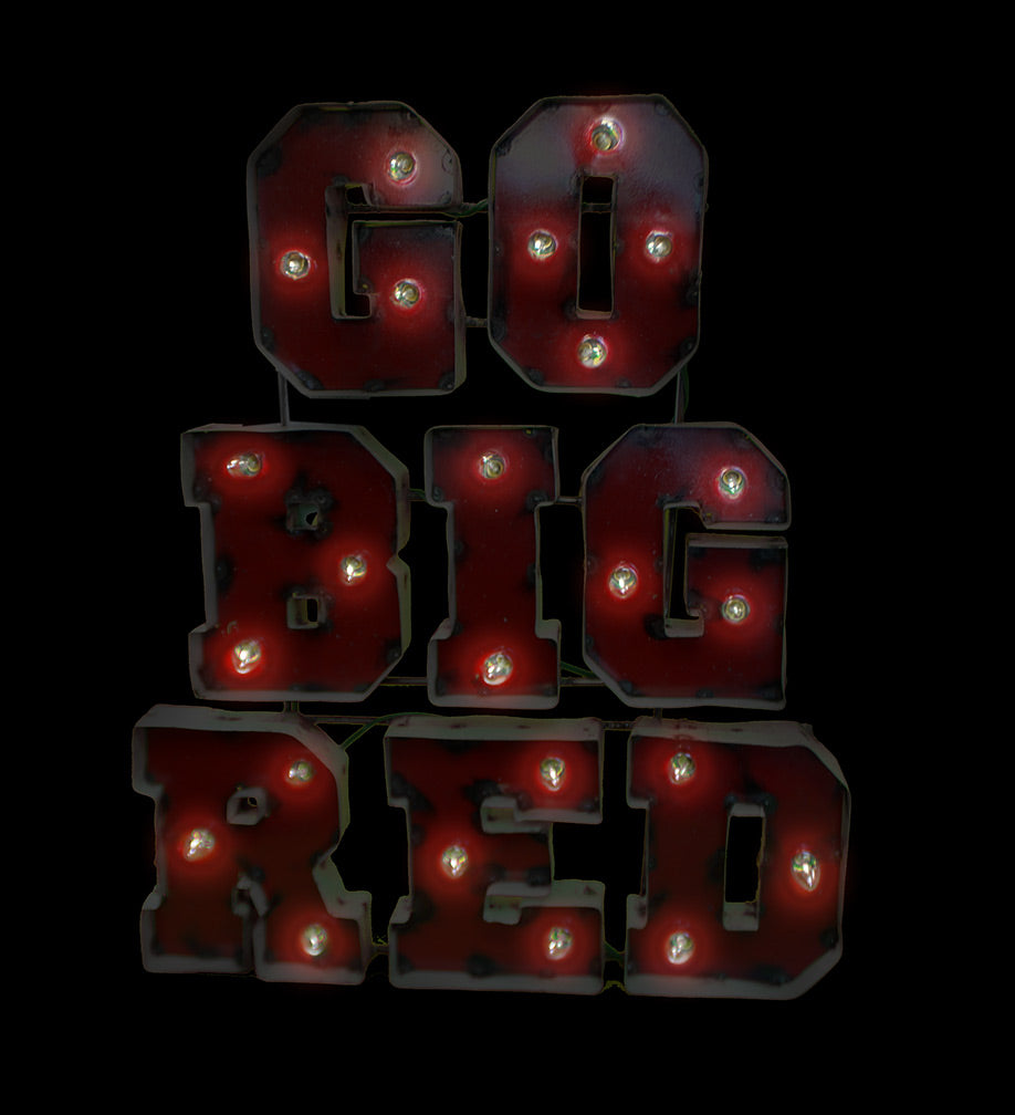 Go Big Red Illuminated Wall Sign