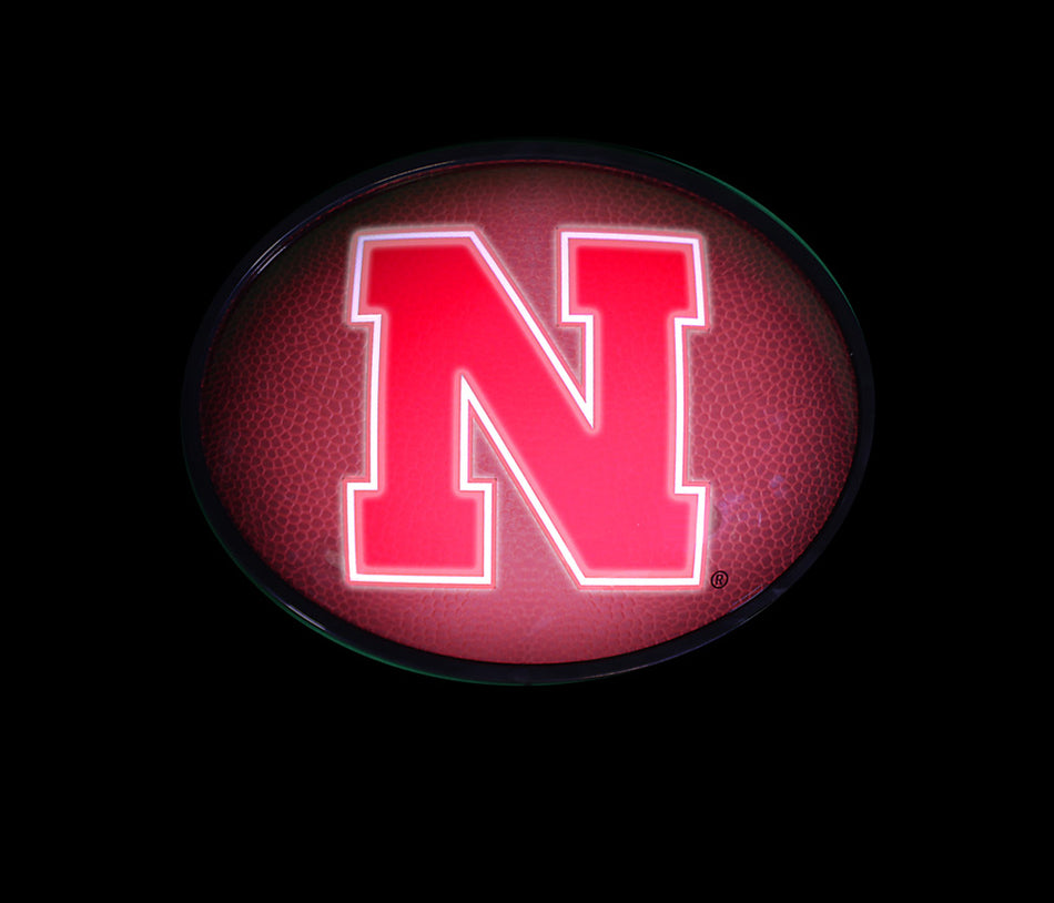 Nebraska Cornhuskers Pigskin Light-Up Wall Sign