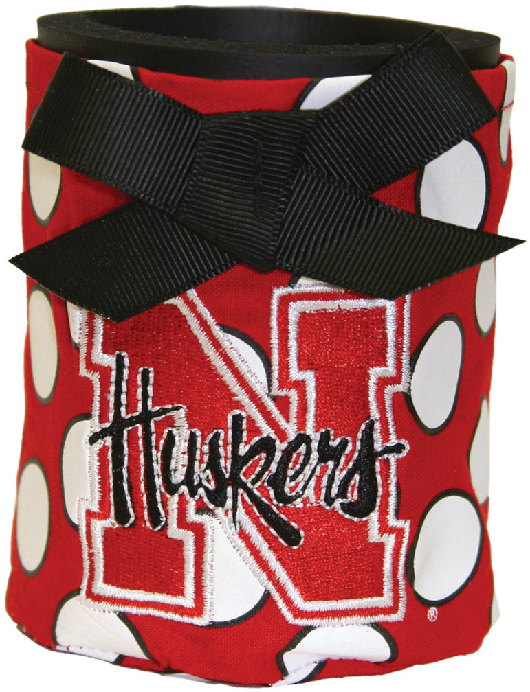 FOAM POLKA DOT CAN KOOZIE