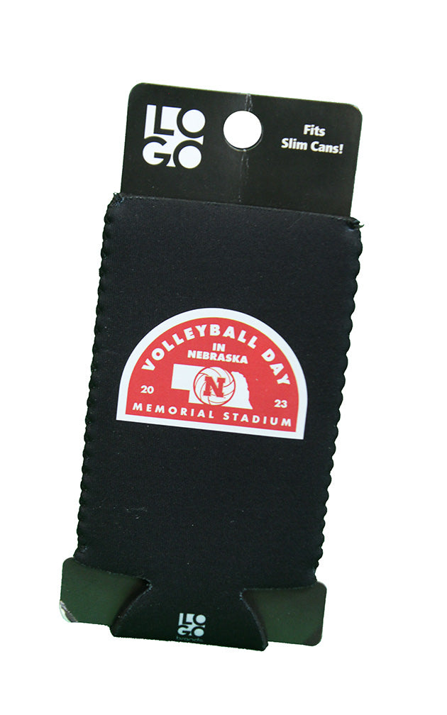 Volleyball Day In Nebraska Insulated Slim Can Koozie