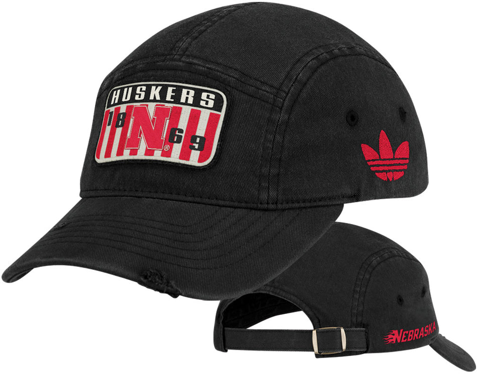 BLACK 5 PANEL PATCH CAP