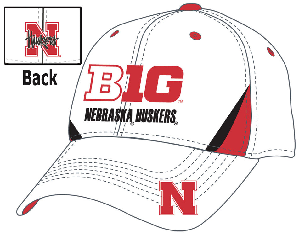 WHITE BIG TEN CAP