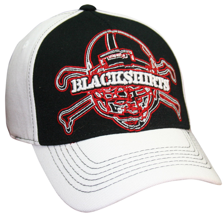 LARGE SKULL HAT BLK/WHT TOW