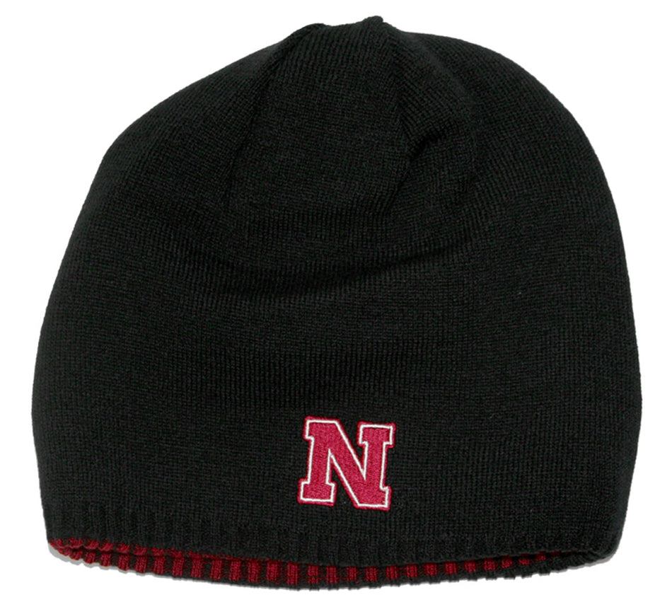Adidas Black Red Reversible Knit Hat