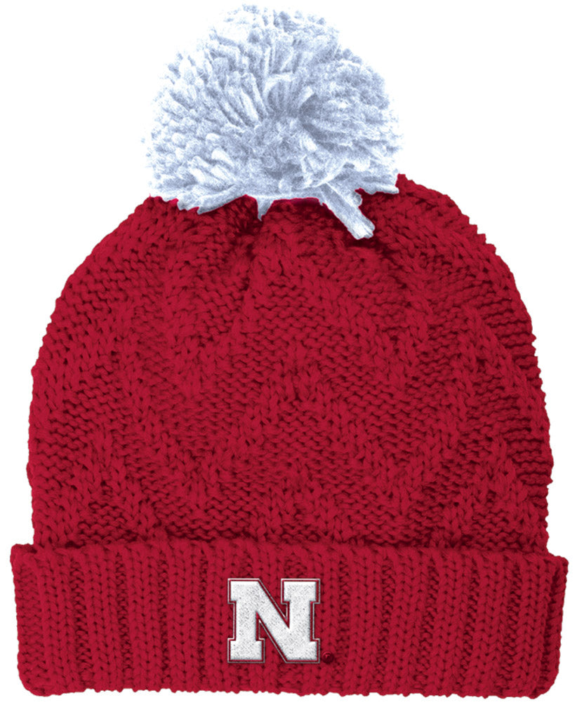Adidas Nebraska N Chevron Cuff Pom