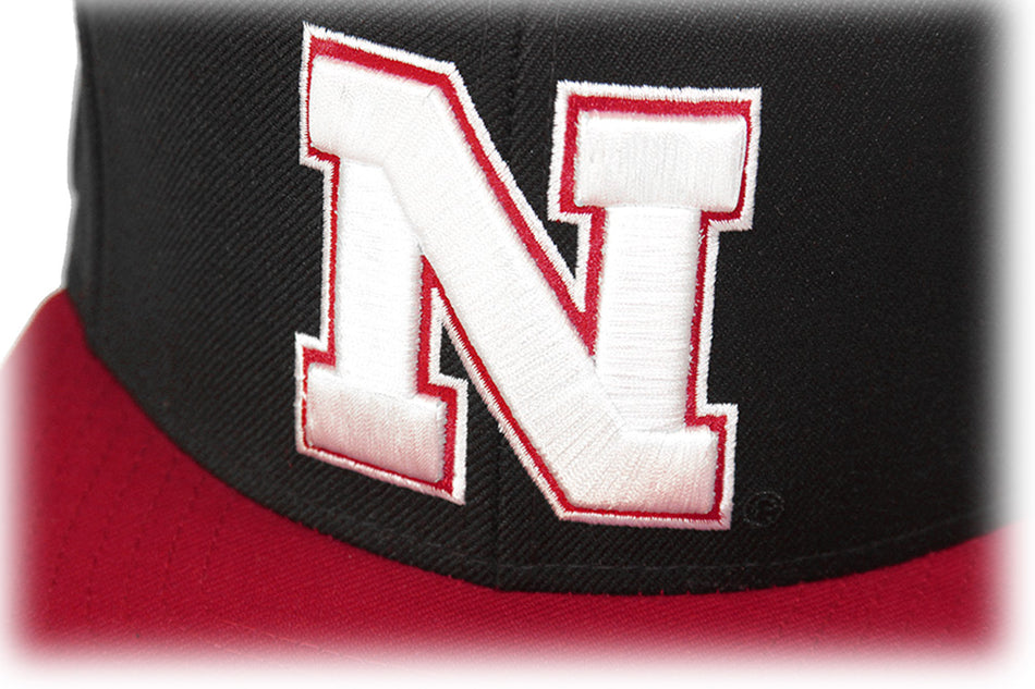 Adidas Nebraska N 2 Tone Flat Brim Cap