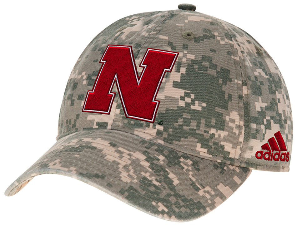 Adidas Nebraska N Camo Cap