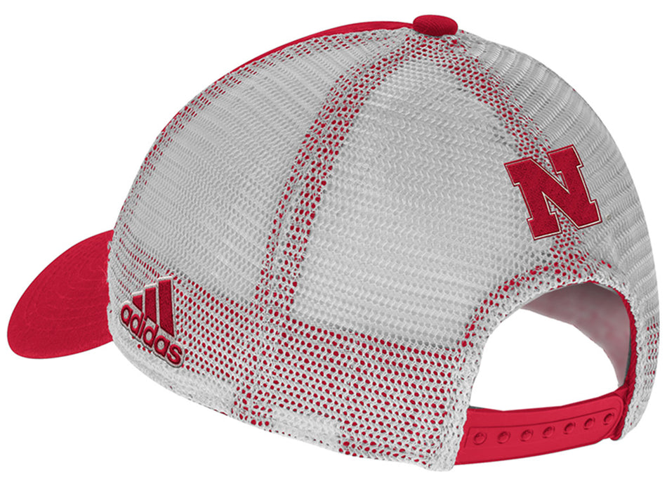 Adidas Nebraska Huskers Red N White Slouch Hat