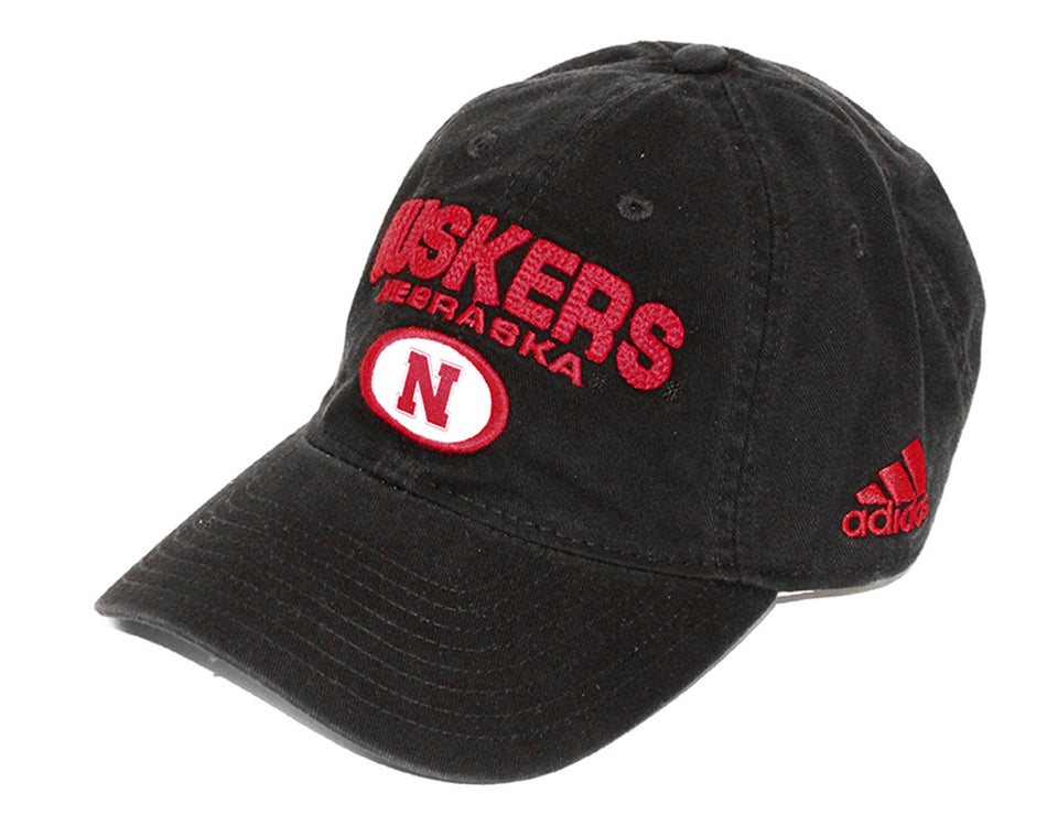 Adidas Nebraska Huskers N Black Souch Lid