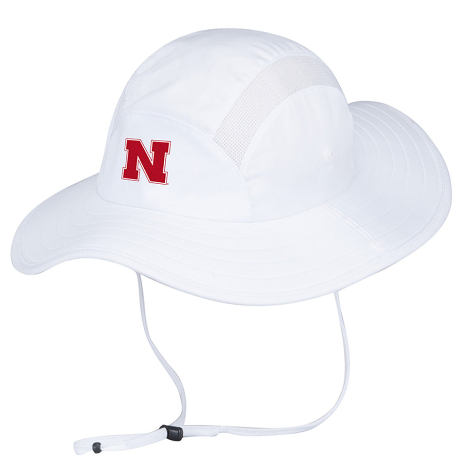 Adidas Nebraska N White Safari Hat