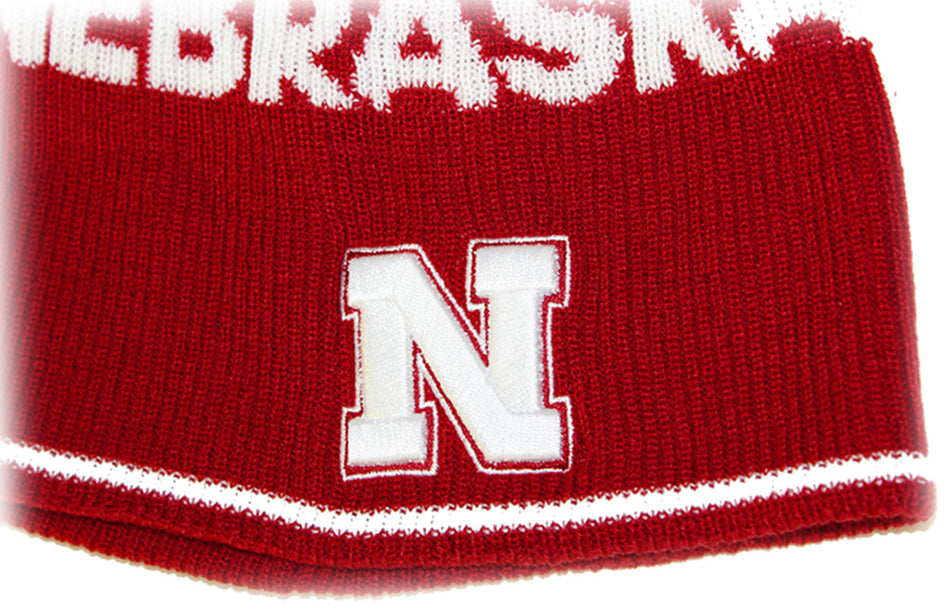 Adidas Nebraska Coaches Red Beanie