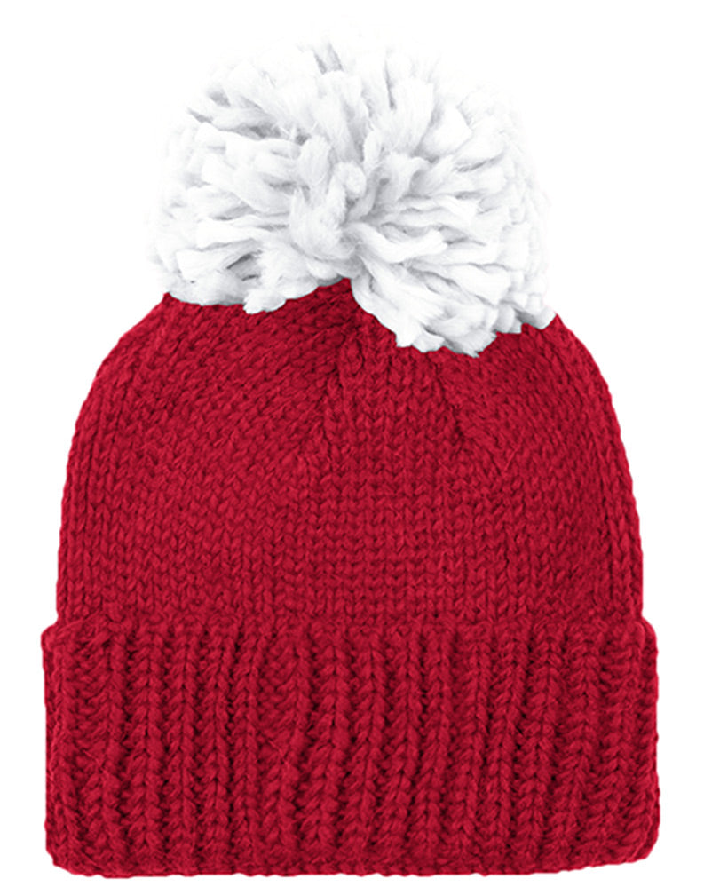 Adidas Ladies Nebraska N Pom Pom Beanie