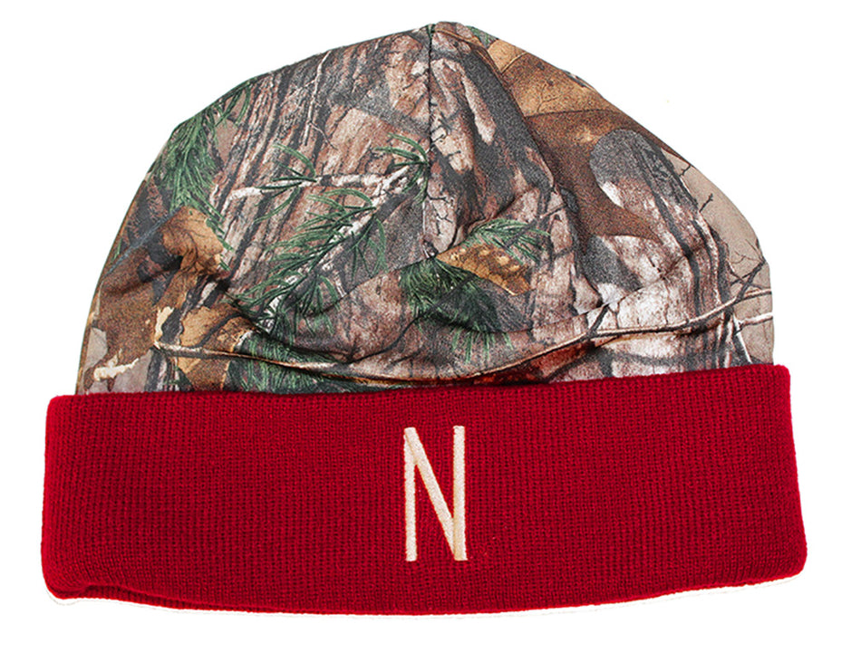Nebraska Realtree Camo Cuffed  Knit