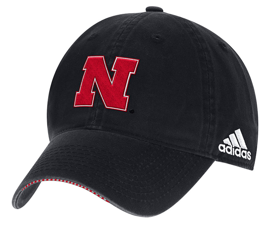 Adidas 2017 Husker Coach Black Slouch Lid