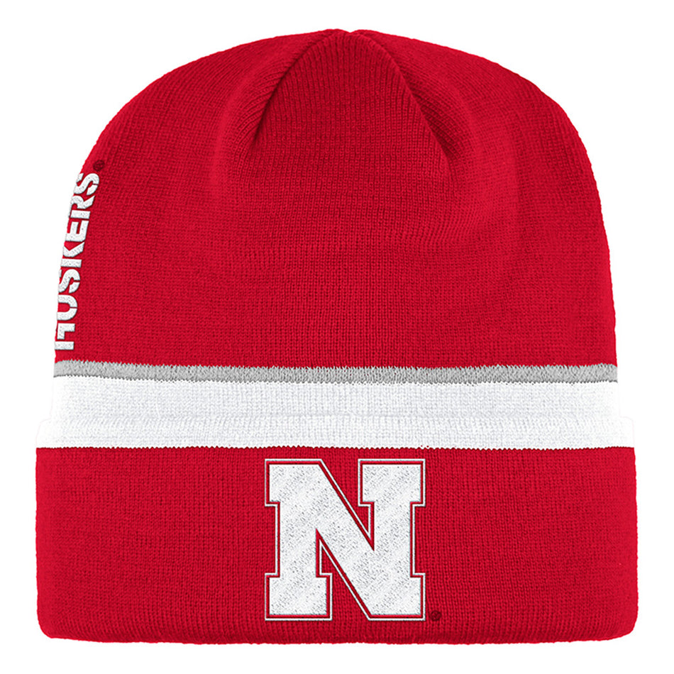 Adidas Huskers Coaches Red Cuff Beanie