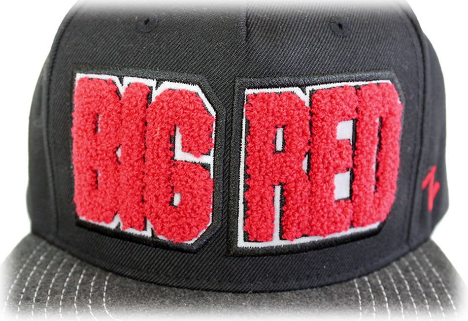Go Big Red Jock Flat-Brim Zep Hat