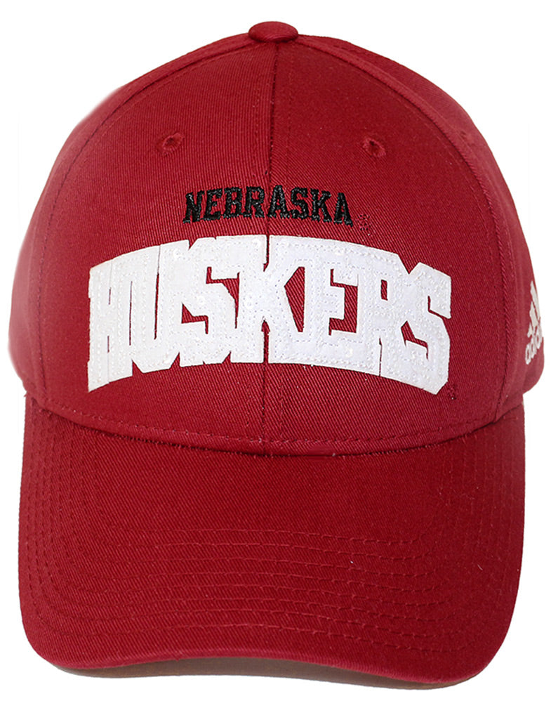 Adidas Ladies Sequined Nebraska Huskers Hat