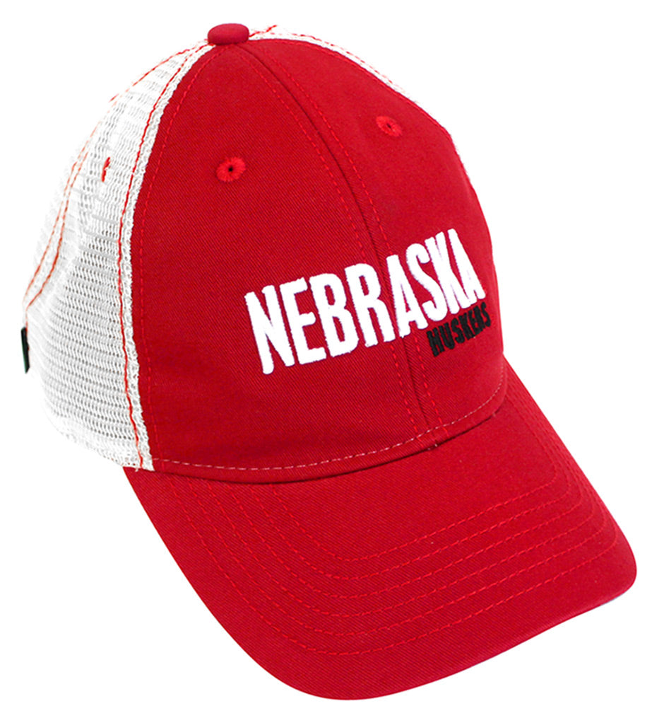 Nebraska Huskers Line Mesh Back Trucker