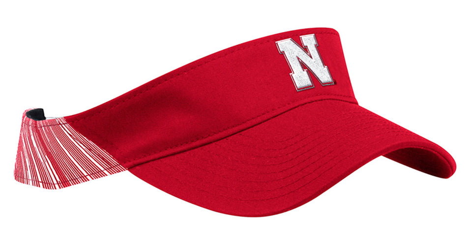 Adidas 2018 Nebraska Coaches Sideline Visor - Red