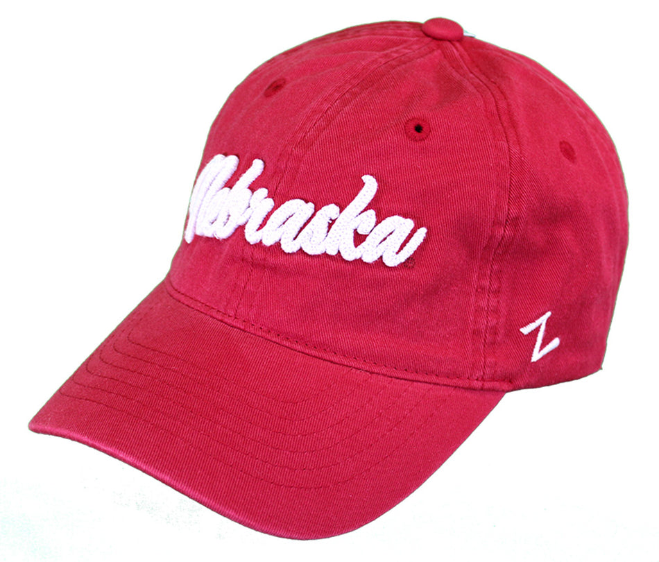 Nebraska Script Dark Wash Cap