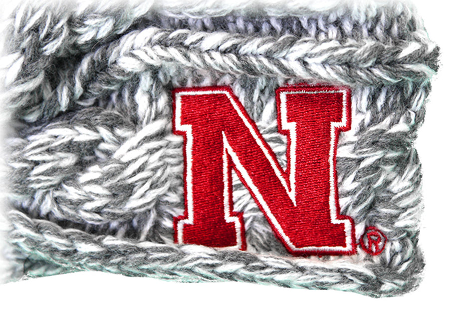 Nebraska Womens Marled Headband