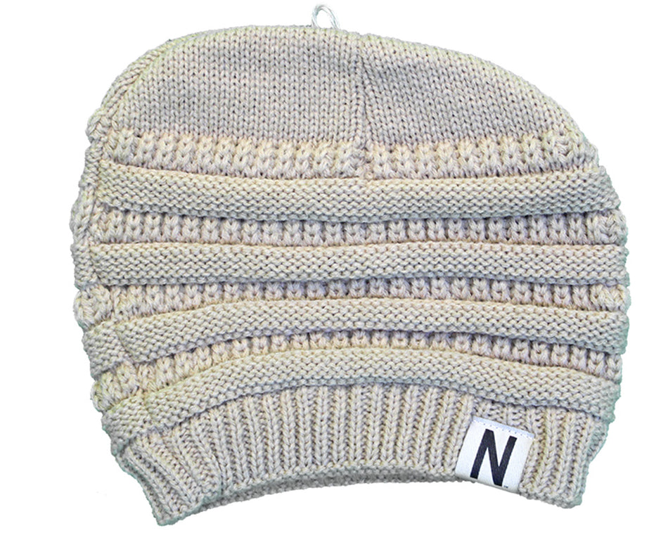 Nebraska Skinny N Soft Slouch Beanie - Stone