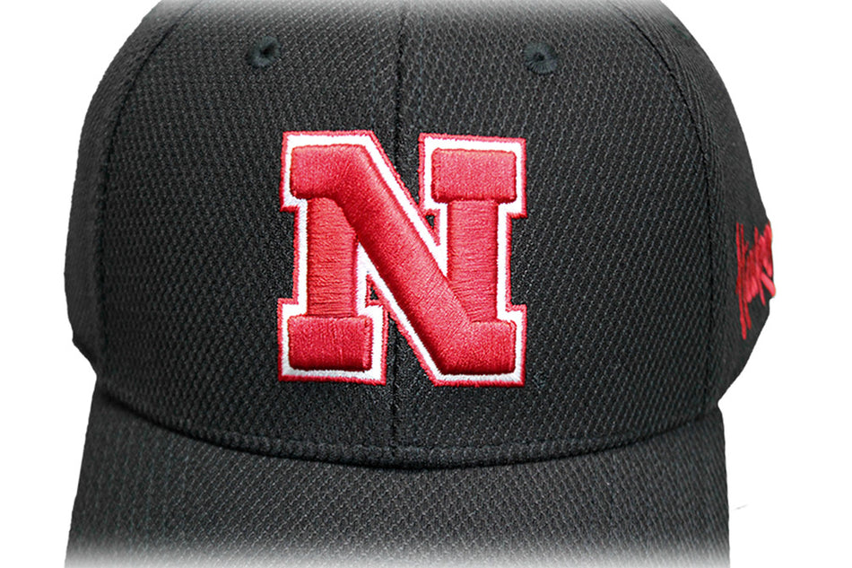 Adidas Big N Bold Nebraska Flex Hat - Black