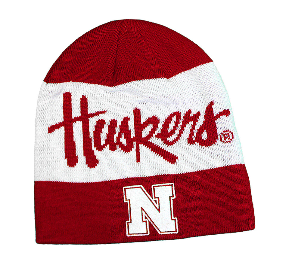 Adidas Line Up Huskers Beanie - Red N White