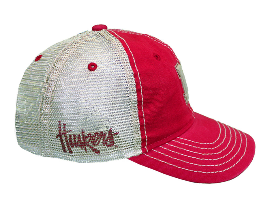 Huskers Crosswind Khaki Washed Cap