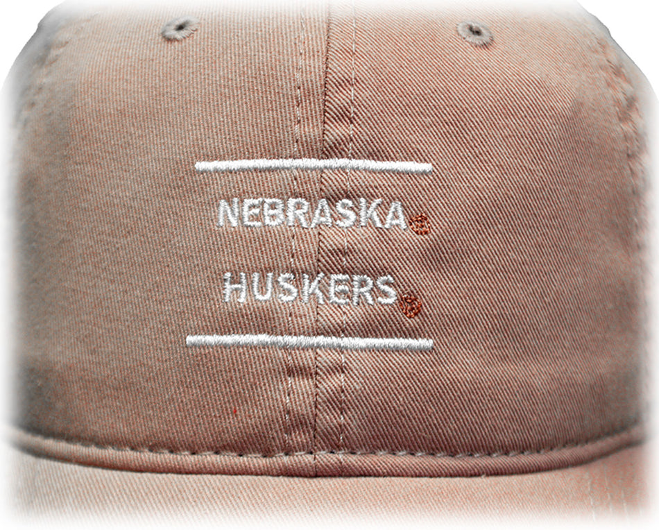 Ladies Nebraska Huskers Dusty Rose Cap