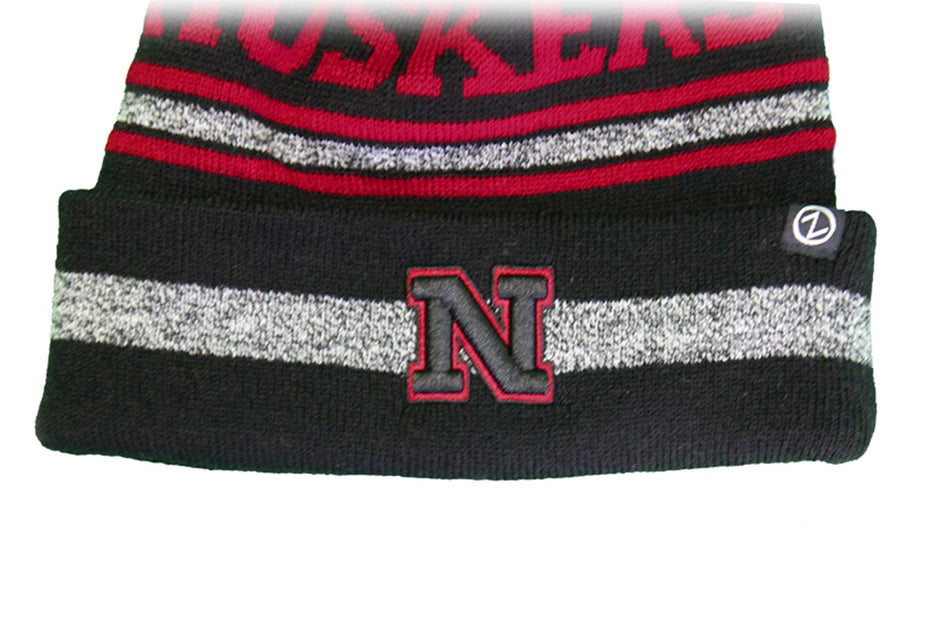 Nebraska Jetty Cuffed Pom Knit