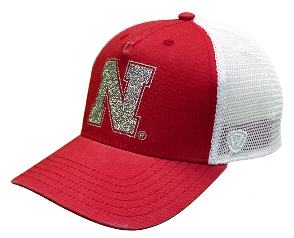 Womens Nebraska Prime Glitz Trucker