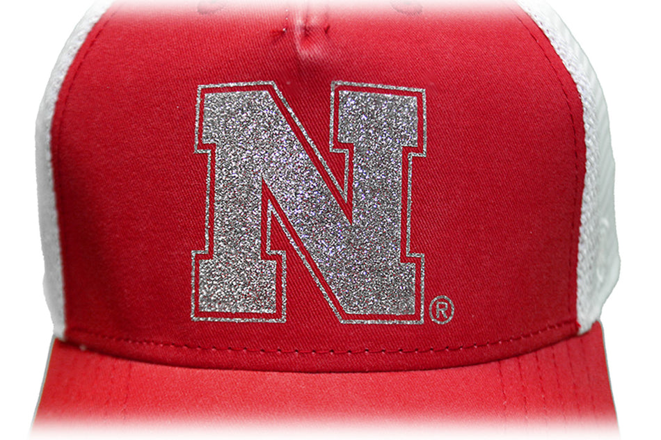 Womens Nebraska Prime Glitz Trucker