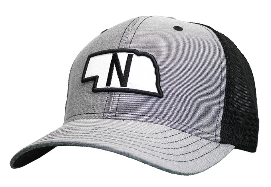 Chambray Mesh Nebraska State Snapback Cap