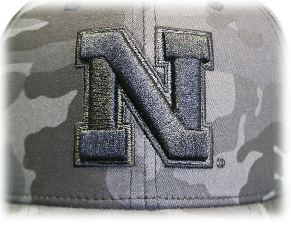 Nebraska N Waco Camo Snapback